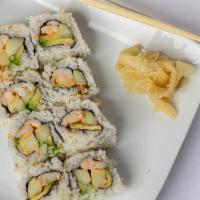 Spicy Monroe Roll · Indicates no raw fish. Shrimp, cucumber, avocado with spicy mayo.