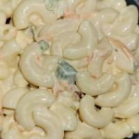 Macaroni Salad Sm · Elbow Pasta, Mayo, Celery, Carrots, Peppers, Vinegar, Soybean Oil, (contains Wheat)