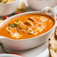 Paneer Makhani · Popular Punjabi dish prepared in a creamy tomato-based sauce filled with cottage cheese, cas...