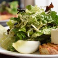 Sandbar Salad · Mixed greens, warm goat cheese, mustard vinaigrette.