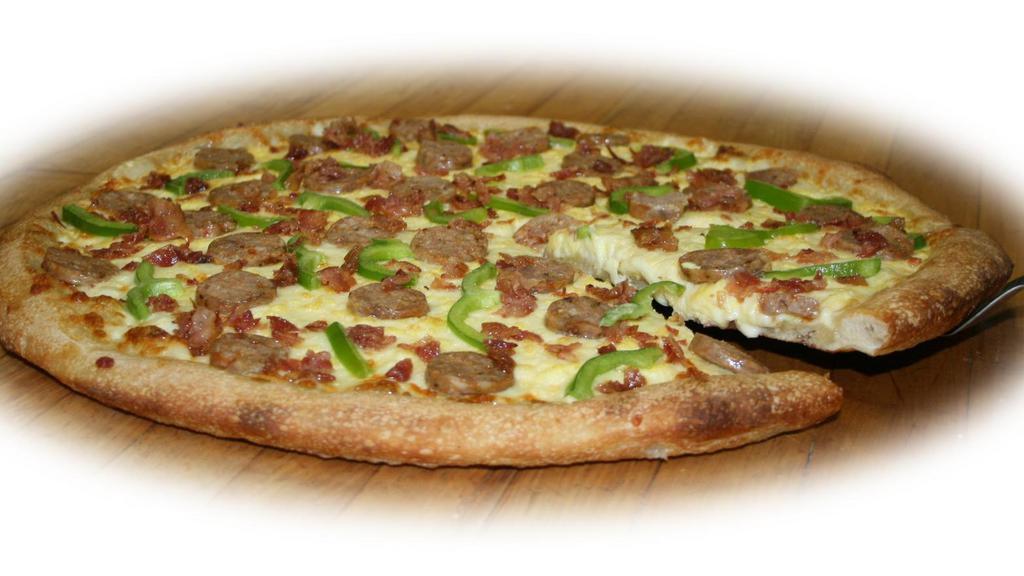 Large Breakfast Pizza · Egg, cheese and your choice of 1 topping.