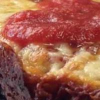 The Jimmy Hoffa Detroit Pizza · Pizza sauce base with mozzarella cheese topped with aged cup and char pepperoni and finished...