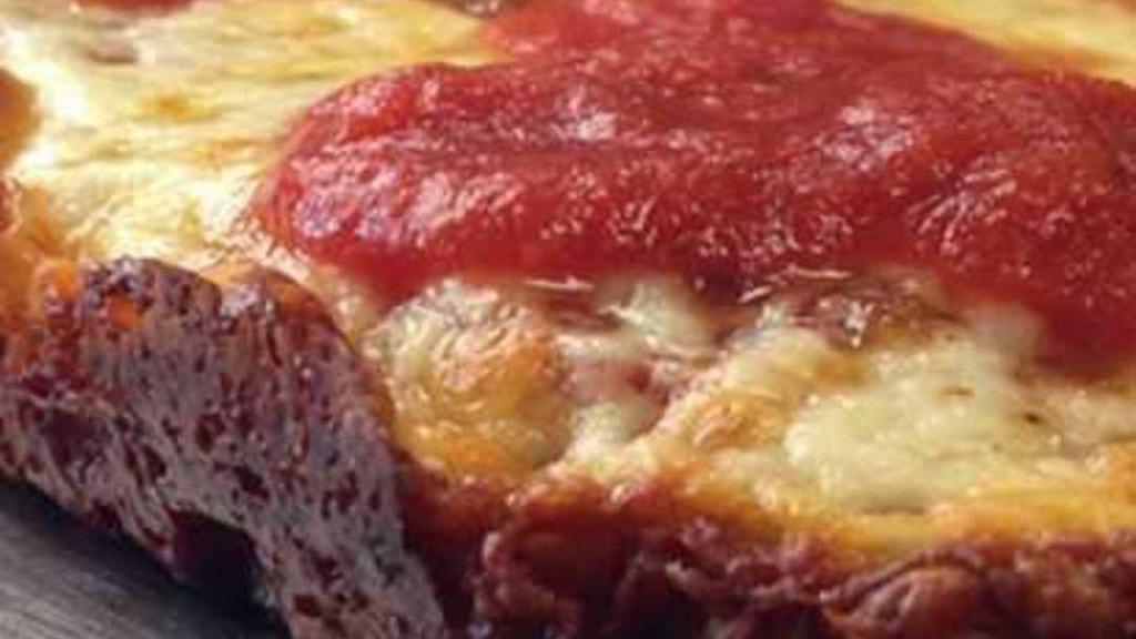 The Jimmy Hoffa Detroit Pizza · Pizza sauce base with mozzarella cheese topped with aged cup and char pepperoni and finished with Mike’s hot honey.