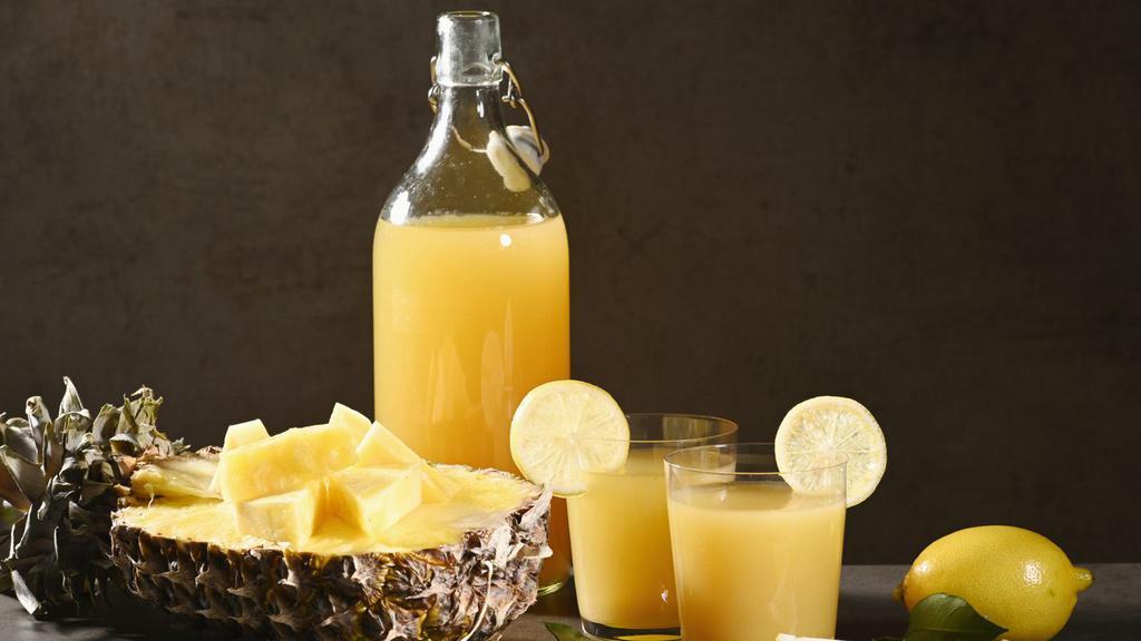 Vitamin C Booster Juice · Fresh juice made with Lemon, orange, grapefruit, pineapple, and ginger.