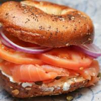 Fish Sandwich · Nova Scotia salmon sandwich.
