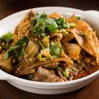 Sca8. Ox Tongue & Tripe In Spicy Sauce 夫妻肺片  · Hot and spicy.