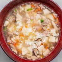 10 Ingredients, White Egg & Bean Curd Soup · 