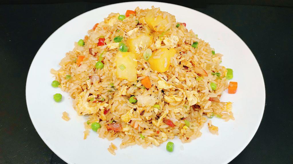 Pineapple Fried Rice · Choice of chicken, pork, beef, shrimp or vegetable.