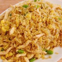 Curry Fried Rice · Hot and spicy. Choice of chicken, pork, beef, shrimp or vegetable.