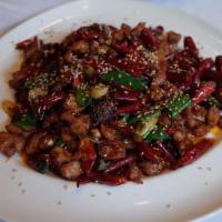 Ss20. Chong Qing Diced Chicken With Hot Chilli Peppercorn 重慶辣子雞  · Hot and spicy.