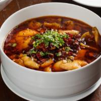 Boiled Fish Fillet In Spicy Broth 水煮魚 · Hot and spicy.