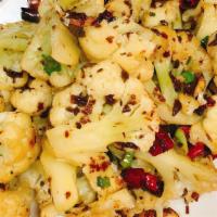 Ss30. Dry Sauteed Cauliflower 煸花菜  · Hot and spicy.