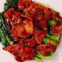 Sliced Pork With Chinese Broccoli (Dinner) · 