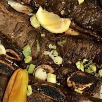 Grilled Beef Short Ribs · With Yellow Rce,French Fries And Vegetable