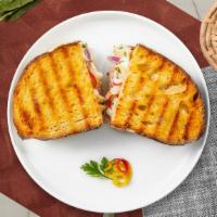 Melt Away Tuna Panini · Tuna and melted cheese on your choice of toasted bread.