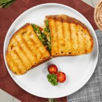 Fajita Feast Chicken Panini · Grilled chicken, grilled fajita veggies, and melted cheese on your choice of toasted bread.