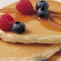 Morning Flapjacks · Recommended. Two pancakes.