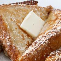 French Toast · Recommended. Two thick-cut pieces of Texas toast.