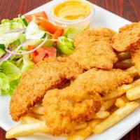 Chicken Fingers · With fries.