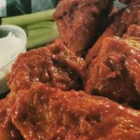 Rochester Wings · Served with celery and bleu cheese.