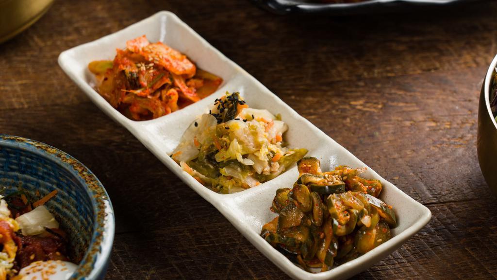 Kimchi Trio · Selection of 3 types of Mokbar's signature kimchi.