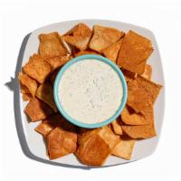 Pita Chips With Dill Sauce · 