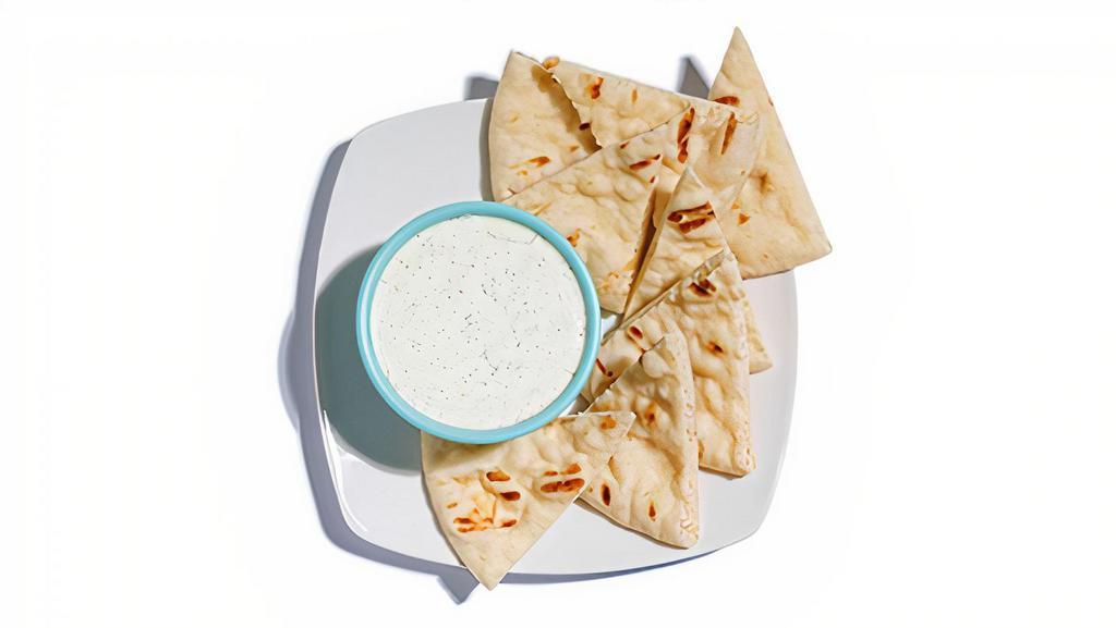 Dill Sauce With Grilled Pita · 