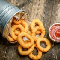 Onion Rings · Crispy, golden onion rings.