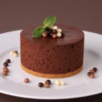 Chocolate Mousse Cake · Decadent chocolate cake.