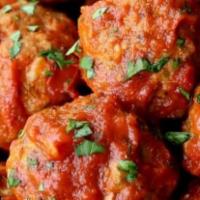Vegan Meatball · Vegan Moroccan Style Meatball baked and marinated in slightly spicy Moroccan Sauce.