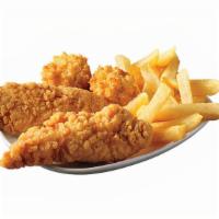 Chicken Fingers & Fries · Our signature crispy chicken with our famous french fries.