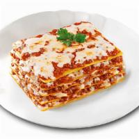 Lasagna · Our lasagna with fresh cheese and our signature tomato sauce.