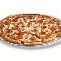 Meat Lover (Small) · Pepperoni, sausage, ham, and bacon.