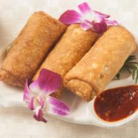 Vegetable Egg Roll · Served with chef prepared sauce.