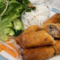 Vermicelli Roll Up With Bbq Pork /Trang Banh Hoi Thịt Heo Nuong · 