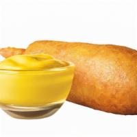 Corn Dog · Simple food at its finest. A delicious hot dog surrounded in sweet corn batter and fried to ...