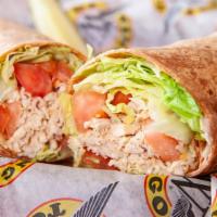 Ranch Wrap · Chicken, Lettuce & Chopped Tomatoes, Cheddar & Monterey Jack Cheese, and Ranch Dressing
