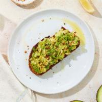 Classic Avocado Toast · Classic avocado toast with chili flakes, olive oil, and black pepper.