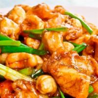 Cashew Nuts & Pepper Corn  (Vegan) · Stir-fried with tender bell pepper, mushrooms, bamboo shoots, cashew nuts and dried chilies ...