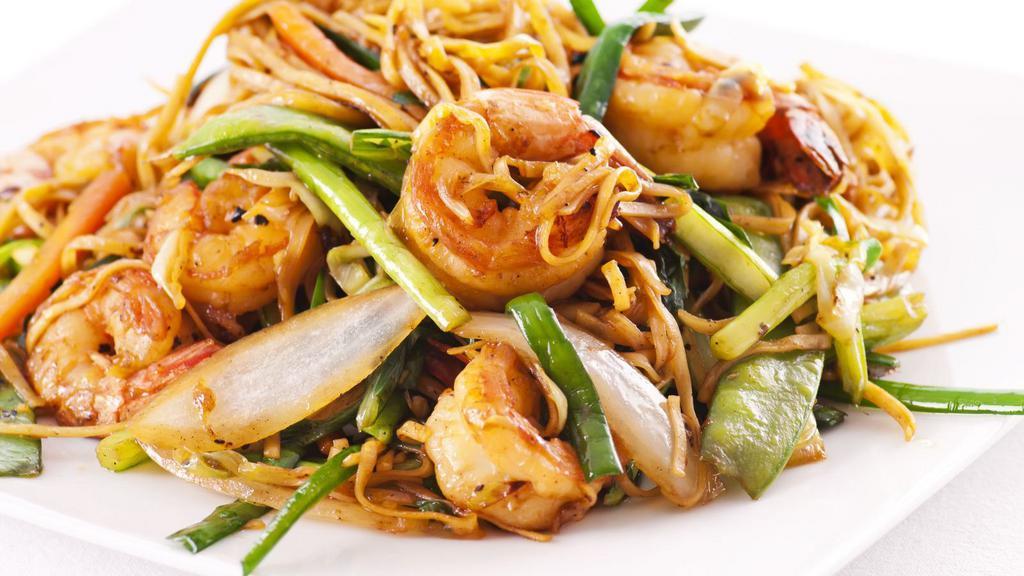 Sautéed Glass Noodles · Tender protein stir-fried with glass noodles and served in a hearty sauce.
