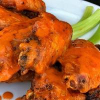 Smoked Wings Bakers Dozen · naked, sauce on the side or tossed in buffalo or BBQ sauce