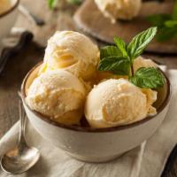 Vanilla Ice Cream · Homemade vanilla ice cream.