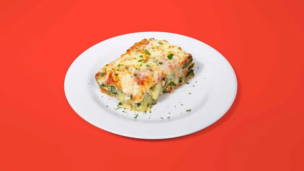 Vegetable Lasagna · Classic Italian lasagna layered with cheese.