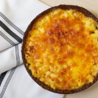   Small Classic American Macaroni & Cheese · American cheese and Cheddar cheese.