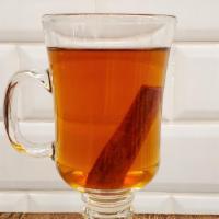 Spiced Apple Cider · with Cinnamon Stick