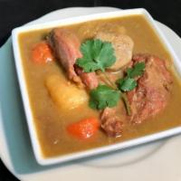 Salcochos Soup · Meat and vegetables stew. (Available Thursday and Saturday)