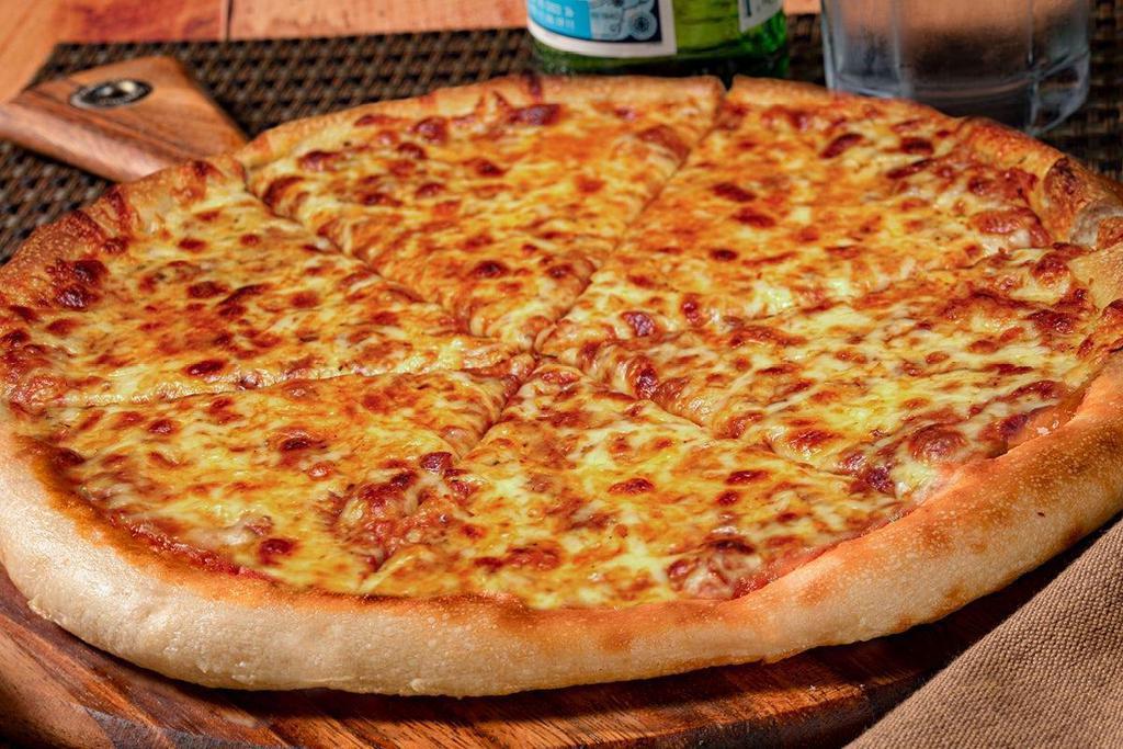 Cheese · Simple, yet delicious - Mozzarella & our signature pizza sauce.