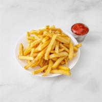 French Fries · Crinkle cut fries served with ketchup