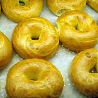 Hand Rolled Bagels · Plain, raisin, everything, and poppy or sesame.