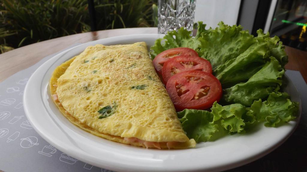 Turkey & Cheese Omelette · Fresh turkey and cheese omelette. Served with home fries & toast.